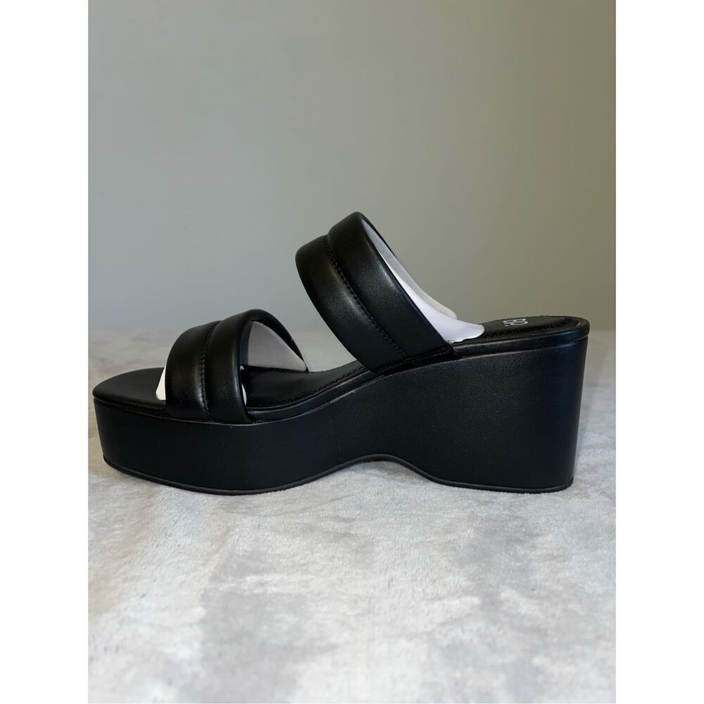 NEW Platform Wedge Black BP Heel Sandals Womens 9.5